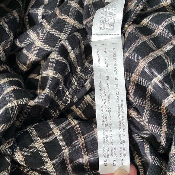 Zara Basic Black and White Plaid Mini Dress - Picture 5 of 5